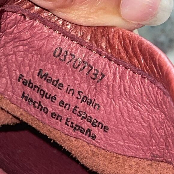 Free People Womens Culver City Studded Wooden‎ Platform Clogs Mahogany Size 38.5 - Picture 11 of 11